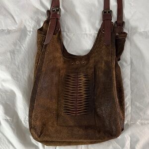Sundance Catalog Suede Shoulder Bag